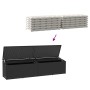 Caja de almacenaje de jardín ratán sintético negro 220x50x58 cm von , Aufbewahrungsboxen für den Außenbereich - Ref: Foro24-4...
