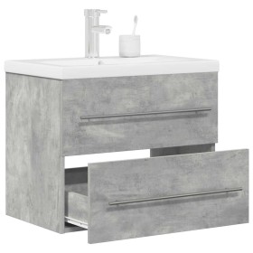 Set muebles de baño 2 piezas madera contrachapada gris hormigón de , Muebles de baño - Ref: Foro24-3324961, Precio: 195,78 €,...