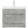 Set muebles de baño 2 piezas madera contrachapada gris hormigón von , Badezimmermöbel - Ref: Foro24-3324961, Preis: 195,78 €,...