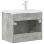 Set muebles de baño 2 piezas madera contrachapada gris hormigón von , Badezimmermöbel - Ref: Foro24-3324961, Preis: 195,78 €,...