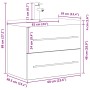 Set muebles de baño 2 piezas madera contrachapada gris hormigón von , Badezimmermöbel - Ref: Foro24-3324961, Preis: 195,78 €,...