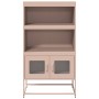 Aparador de acero rosa 68x39x123 cm de , Aparadores - Ref: Foro24-853369, Precio: 113,66 €