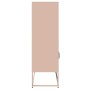 Aparador de acero rosa 68x39x123 cm de , Aparadores - Ref: Foro24-853369, Precio: 113,66 €