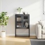 Aparador de acero negro 68x39x107 cm de , Aparadores - Ref: Foro24-853374, Precio: 93,16 €, Descuento: %