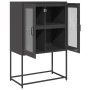 Aparador de acero negro 68x39x107 cm de , Aparadores - Ref: Foro24-853374, Precio: 93,16 €, Descuento: %