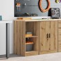 Armario de almacenamiento para garaje Roble Artesano 40x51x85cm by , Armarios industriales - Ref: Foro24-860543, Price: 44,66...