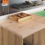 Armario de almacenamiento para garaje Roble Artesano 40x51x85cm by , Armarios industriales - Ref: Foro24-860543, Price: 44,66...