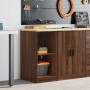 Armario de almacenamiento para garaje roble marrón 40x51x85 cm by , Armarios industriales - Ref: Foro24-860541, Price: 45,60 ...