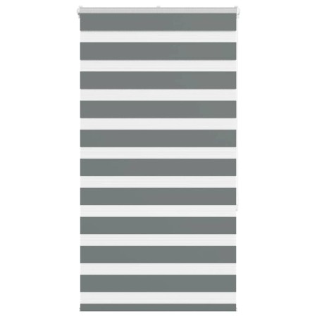 Estor cebra gris oscuro 85x150cm tejido ancho 80,9 cm poliéster by , Blinds and blinds - Ref: Foro24-4014128, Price: 23,90 €,...