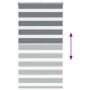Estor cebra gris oscuro 85x150cm tejido ancho 80,9 cm poliéster by , Blinds and blinds - Ref: Foro24-4014128, Price: 23,90 €,...