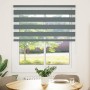 Estor cebra gris oscuro tejido ancho 115,9 cm poliéster by , Blinds and blinds - Ref: Foro24-4014109, Price: 24,89 €, Discoun...