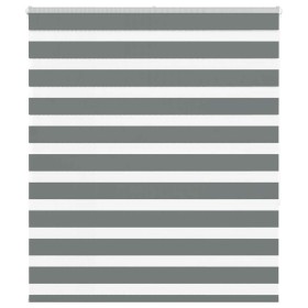 Estor cebra gris oscuro tejido ancho 125,9 cm poliéster by , Blinds and blinds - Ref: Foro24-4014137, Price: 32,90 €, Discoun...