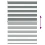 Estor cebra gris oscuro tejido ancho 125,9 cm poliéster by , Blinds and blinds - Ref: Foro24-4014137, Price: 32,90 €, Discoun...