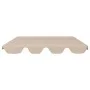Replacement canopy for garden swing beige 188/168x145/110 cm by vidaXL, Covers for tents and gazebos - Ref: Foro24-312084, Pr...