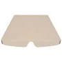 Replacement canopy for garden swing beige 188/168x145/110 cm by vidaXL, Covers for tents and gazebos - Ref: Foro24-312084, Pr...