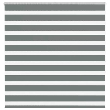 Estor cebra gris oscuro tejido ancho 140,9 cm poliéster by , Blinds and blinds - Ref: Foro24-4014140, Price: 37,40 €, Discoun...