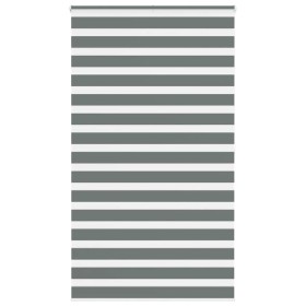 Estor cebra gris oscuro tejido ancho 115,9 cm poliéster by , Blinds and blinds - Ref: Foro24-4014161, Price: 32,48 €, Discoun...