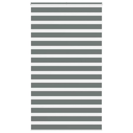 Estor cebra gris oscuro tejido ancho 115,9 cm poliéster by , Blinds and blinds - Ref: Foro24-4014161, Price: 32,48 €, Discoun...