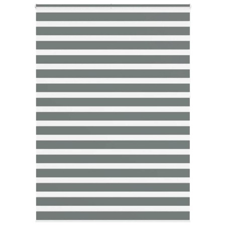 Estor cebra gris oscuro tejido ancho 150,9 cm poliéster by , Blinds and blinds - Ref: Foro24-4014194, Price: 38,42 €, Discoun...