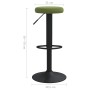 Taburetes de cocina 2 unidades terciopelo verde claro von , Küchenhocker - Ref: Foro24-333145, Preis: 76,01 €, Rabatt: %