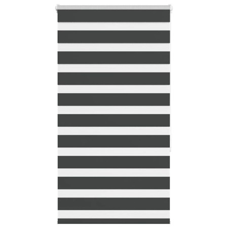 Estor cebra negro 90x150 cm tejido ancho 85,9 cm poliéster de , Persianas y estores - Ref: Foro24-4014233, Precio: 30,06 €, D...