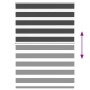 Estor cebra negro 115x100 cm tejido ancho 110,9 cm poliéster by , Blinds and blinds - Ref: Foro24-4014212, Price: 28,27 €, Di...