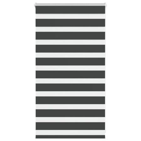 Estor cebra negro 85x100 cm tejido ancho 80,9 cm poliéster by , Blinds and blinds - Ref: Foro24-4014206, Price: 17,97 €, Disc...
