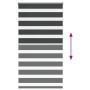 Estor cebra negro 85x100 cm tejido ancho 80,9 cm poliéster by , Blinds and blinds - Ref: Foro24-4014206, Price: 17,97 €, Disc...
