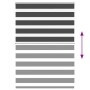 Estor cebra negro 105x100 cm tejido ancho 100,9 cm poliéster by , Blinds and blinds - Ref: Foro24-4014210, Price: 20,34 €, Di...