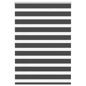 Estor cebra negro 115x150 cm tejido ancho 110,9 cm poliéster by , Blinds and blinds - Ref: Foro24-4014238, Price: 29,05 €, Di...