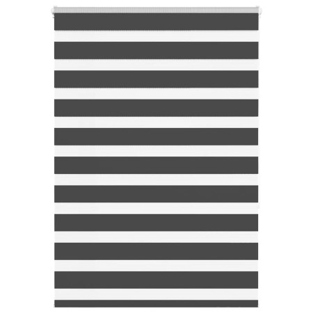 Estor cebra negro 115x150 cm tejido ancho 110,9 cm poliéster de , Persianas y estores - Ref: Foro24-4014238, Precio: 29,05 €,...