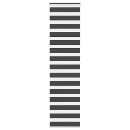 Estor cebra negro 55x230 cm tejido ancho 50,9 cm poliéster de , Persianas y estores - Ref: Foro24-4014278, Precio: 23,91 €, D...