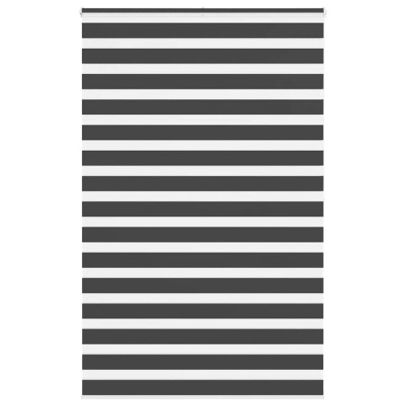 Estor cebra negro 150x200 cm tejido ancho 145,9 cm poliéster de , Persianas y estores - Ref: Foro24-4014271, Precio: 36,61 €,...