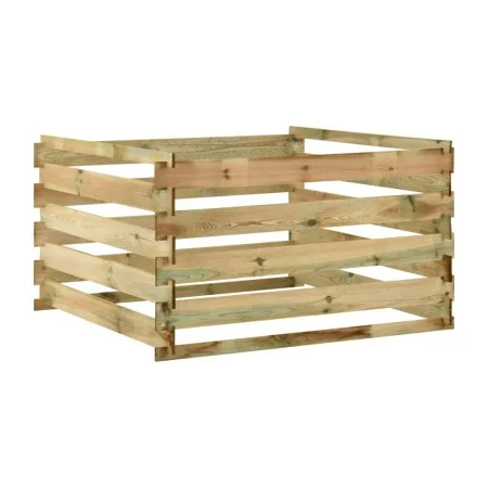 Composter with impregnated pine wood slats 120x120x70 cm by vidaXL, Composters - Ref: Foro24-316060, Price: 58,44 €, Discount: %