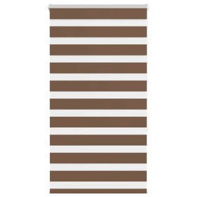Estor cebra marrón 85x150 cm tejido ancho 80,9 cm poliéster by , Blinds and blinds - Ref: Foro24-4014336, Price: 23,90 €, Dis...