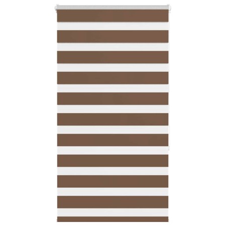 Estor cebra marrón 85x150 cm tejido ancho 80,9 cm poliéster by , Blinds and blinds - Ref: Foro24-4014336, Price: 23,90 €, Dis...