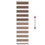 Estor cebra marrón 40x100 cm tejido ancho 35,9 cm poliéster by , Blinds and blinds - Ref: Foro24-4014301, Price: 17,84 €, Dis...