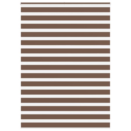 Estor cebra marrón 155x200 cm tejido ancho 150,9 cm poliéster by , Blinds and blinds - Ref: Foro24-4014376, Price: 39,74 €, D...