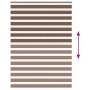 Estor cebra marrón 155x200 cm tejido ancho 150,9 cm poliéster by , Blinds and blinds - Ref: Foro24-4014376, Price: 39,74 €, D...