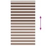 Estor cebra marrón 120x230 cm tejido ancho 115,9 cm poliéster by , Blinds and blinds - Ref: Foro24-4014395, Price: 33,42 €, D...