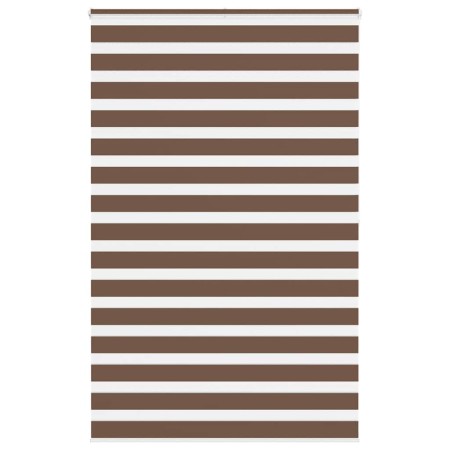 Estor cebra marrón 145x200 cm tejido ancho 140,9 cm poliéster by , Blinds and blinds - Ref: Foro24-4014374, Price: 38,39 €, D...