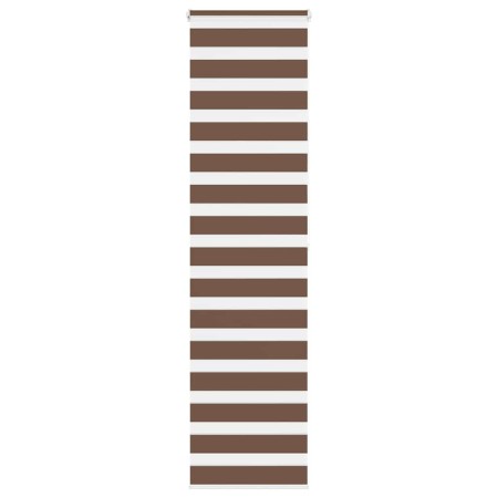 Estor cebra marrón 65x200 cm tejido ancho 55,9 cm poliéster by , Blinds and blinds - Ref: Foro24-4014357, Price: 21,66 €, Dis...