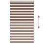 Estor cebra marrón 120x200 cm tejido ancho 115,9 cm poliéster von , Jalousien und Jalousien - Ref: Foro24-4014369, Preis: 31,...
