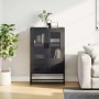 Aparador de acero negro 68x39x111,5 cm by , Sideboards - Ref: Foro24-853362, Price: 147,05 €, Discount: %