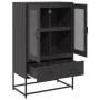 Aparador de acero negro 68x39x111,5 cm by , Sideboards - Ref: Foro24-853362, Price: 147,05 €, Discount: %