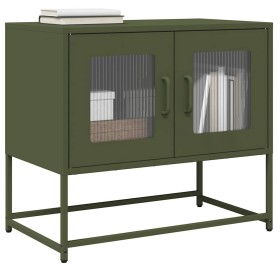 Mueble de TV acero laminado en frío verde oliva 68x39x60,5 cm von , TV-Möbel - Ref: Foro24-853336, Preis: 73,37 €, Rabatt: %
