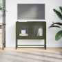 Mueble de TV acero laminado en frío verde oliva 68x39x60,5 cm by , TV Furniture - Ref: Foro24-853336, Price: 73,37 €, Discoun...