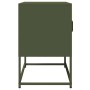Mueble de TV acero laminado en frío verde oliva 68x39x60,5 cm by , TV Furniture - Ref: Foro24-853336, Price: 73,37 €, Discoun...
