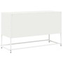 Mueble para TV acero laminado en frío blanco 100,5x39x60,5 cm