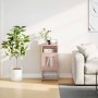 Mesita de noche acero laminado en frío rosa 36x39x78 cm de , Aparadores - Ref: Foro24-853411, Precio: 62,16 €